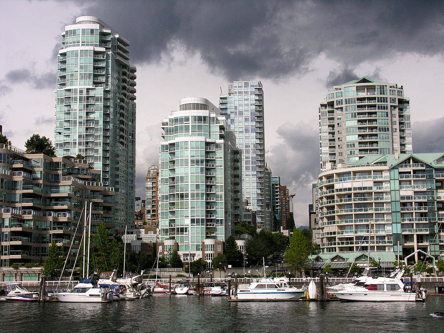 View To The North From Granville Island Photograph by Robert Lozen