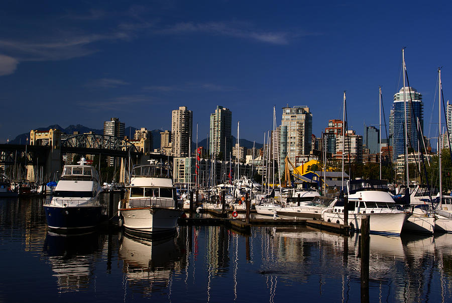 View To West From Granville Island Photograph by Robert Lozen