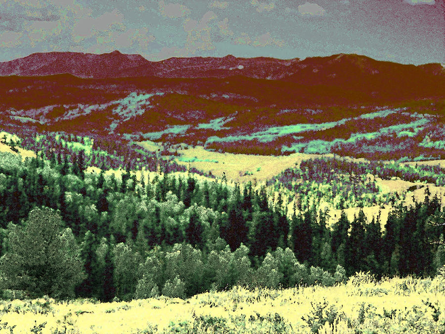 Mountain Photograph - View toward Zirkel  by Lenore Senior