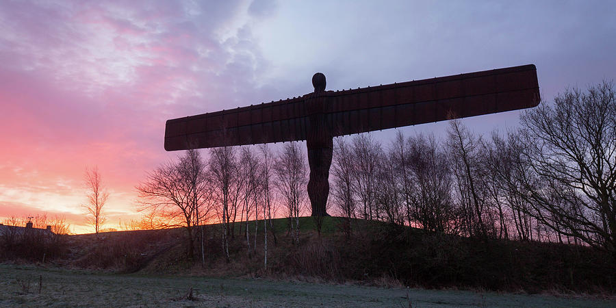 Views Of The Angel Of The North Ahead Photograph by Tom White