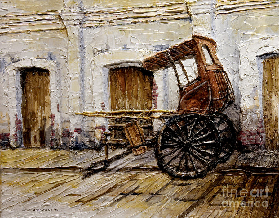 Vigan Carriage 1 Painting by Joey Agbayani