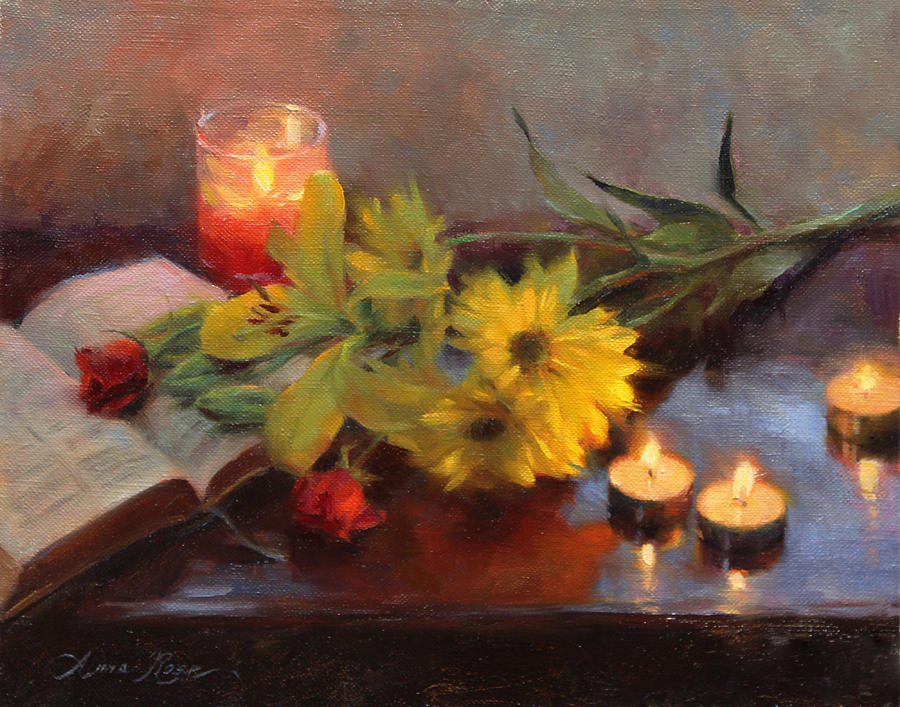 Still Life Painting - Vigil by Anna Rose Bain