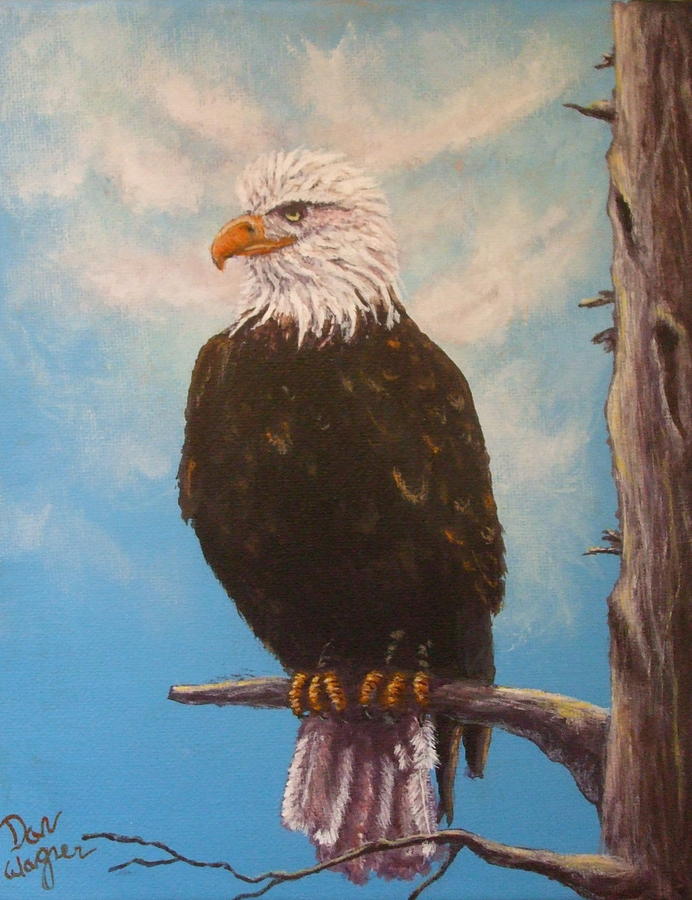 Vigilant Eagle Painting by Dan Wagner