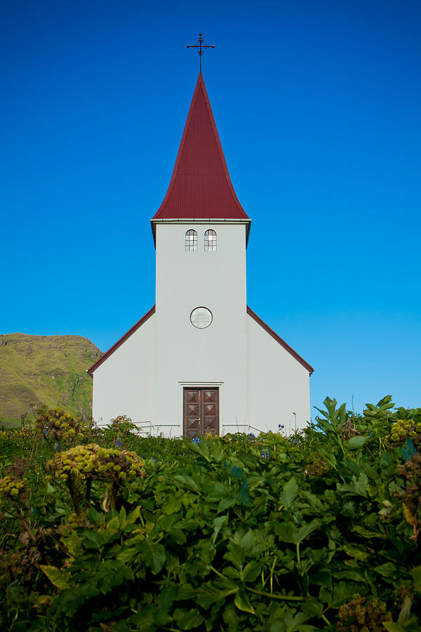 Vik church Photograph by Anthony Doudt