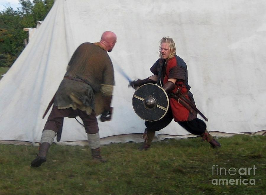 Vikings fight Photograph by Susanne Baumann