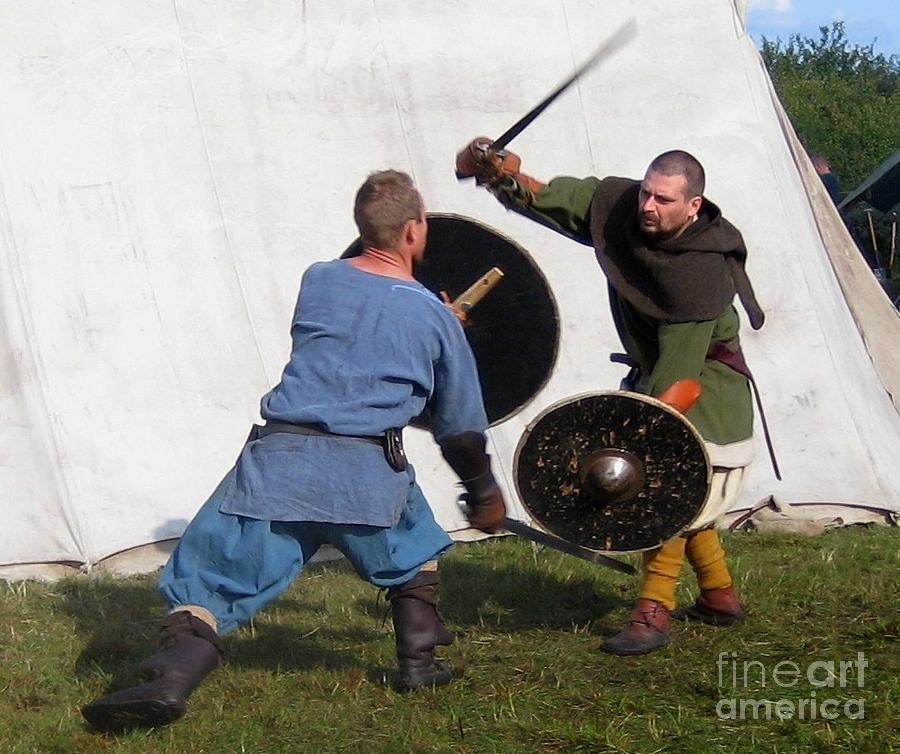 Vikings fight2 Photograph by Susanne Baumann