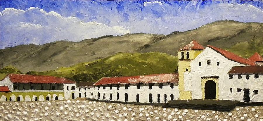 Villa de Leyva Colombia Painting by Edwin Alverio