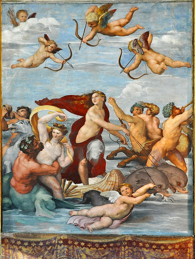 Villa della Farnesina Raffael Galathea Painting by Raphael