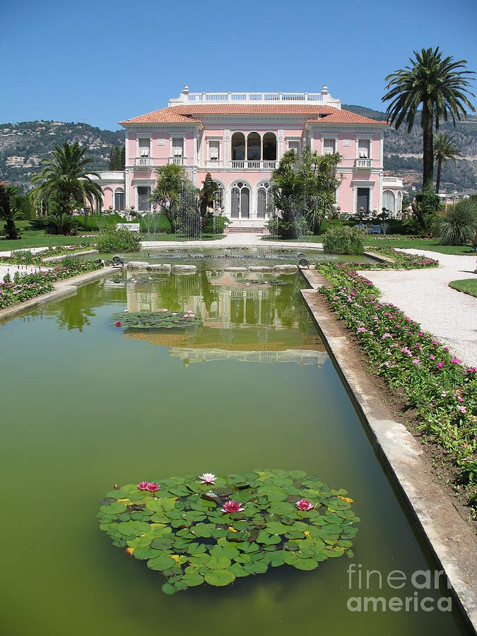 Villa Ephrussi de Rothschild With Reflection Photograph by Christiane Schulze Art And Photography