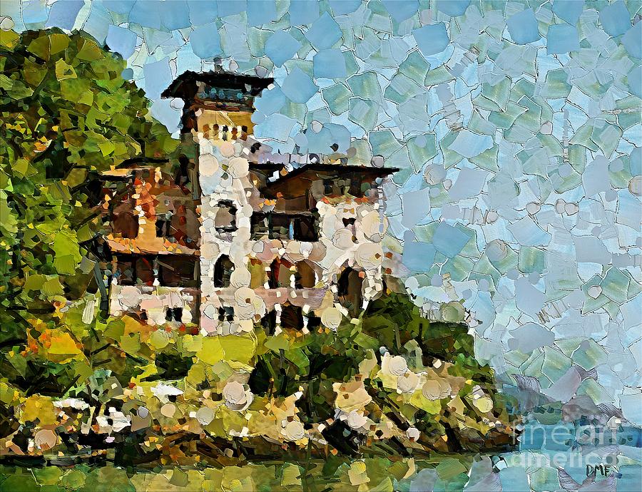 Landscape Painting - Villa La Gaeta by Dragica  Micki Fortuna
