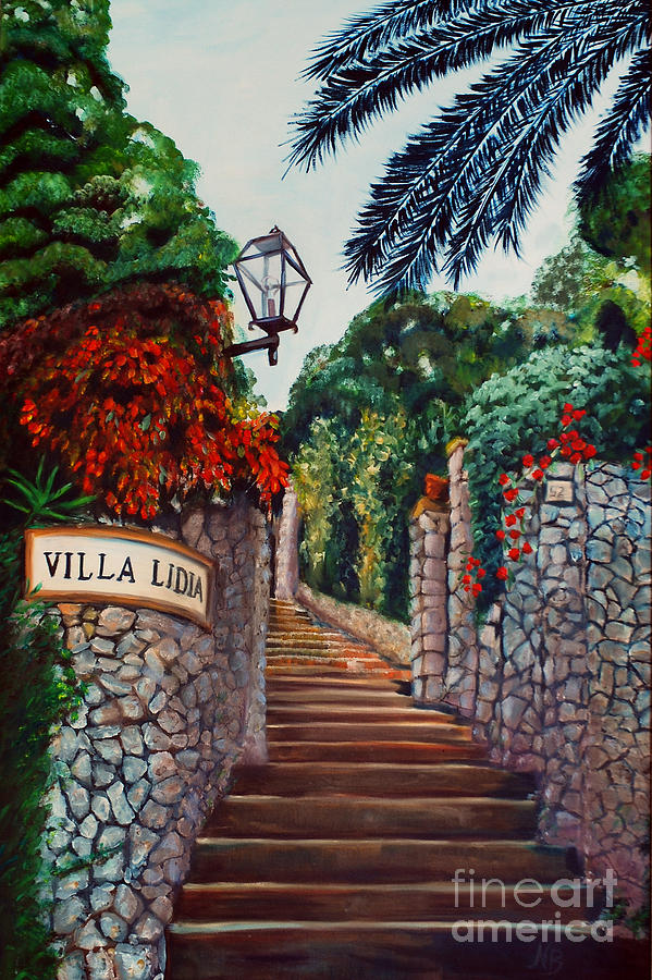 Villa Lidia Painting by Nancy Bradley