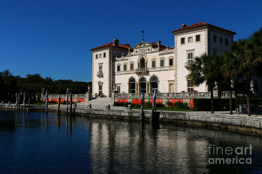 Villa Vizcaya From Biscayne Bay Photograph by Christiane Schulze Art And Photography