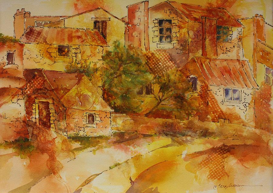 Village at Dawn Painting by Tara Moorman