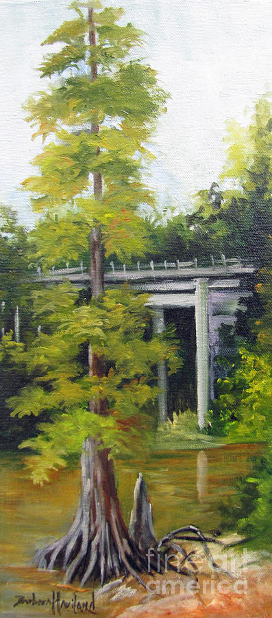 Village Creek Bridge Painting by Barbara Haviland