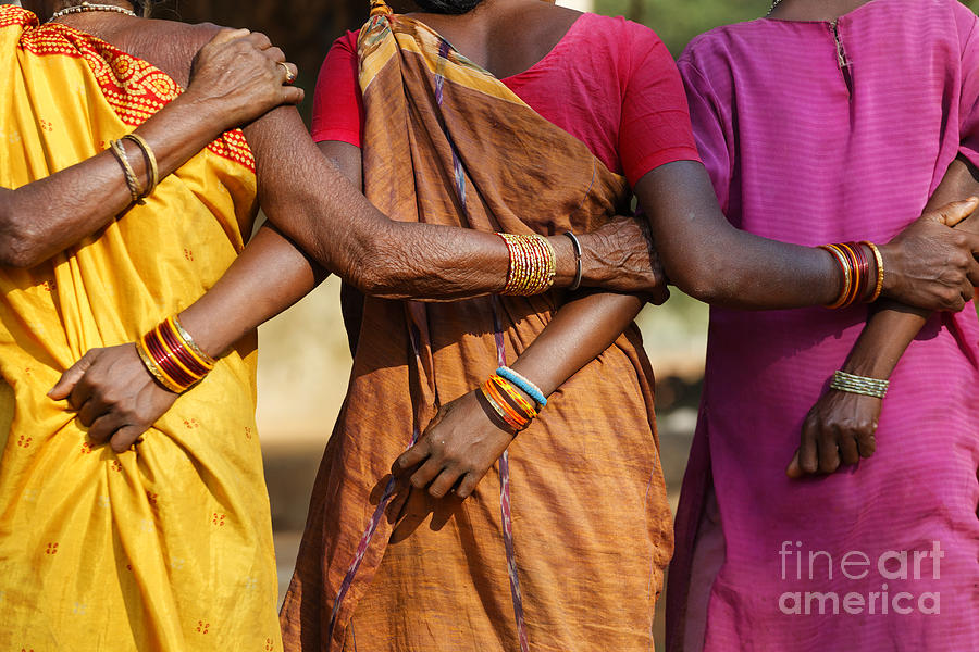 Orissa Photograph - Village Dance in Orissa by Robert Preston