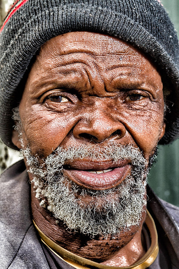 Nelson Mandela Photograph - Village Elder by Louis Kleynhans