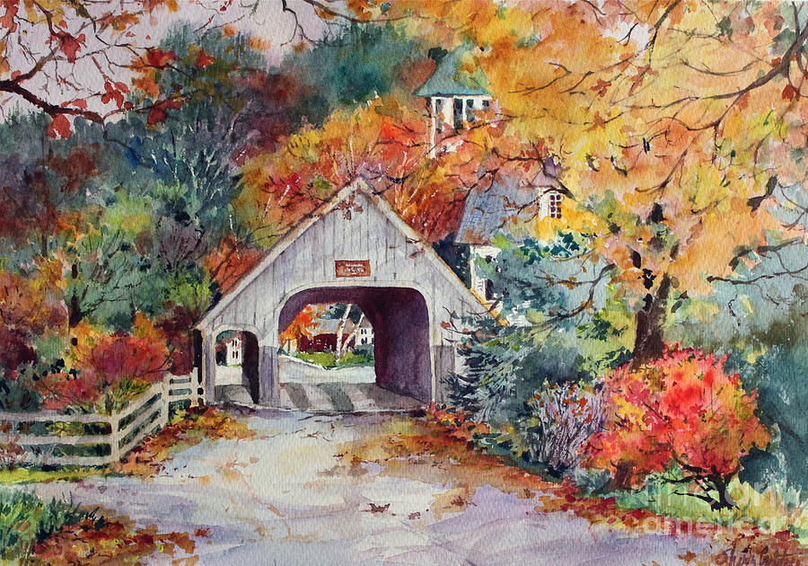 Village Entrance Painting by Sherri Crabtree