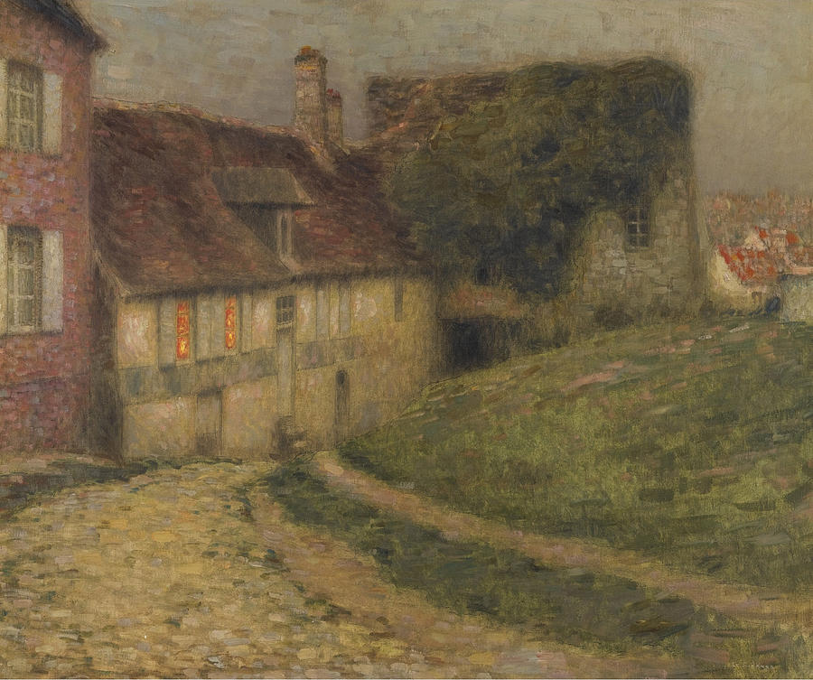 Village Houses Painting by Henri Le Sidaner