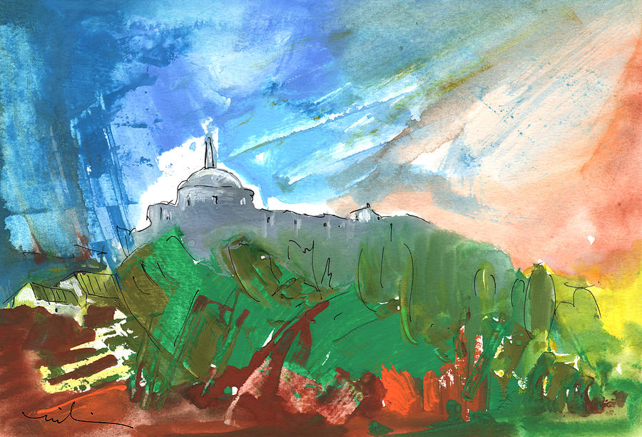 Village In Cathar Country Painting