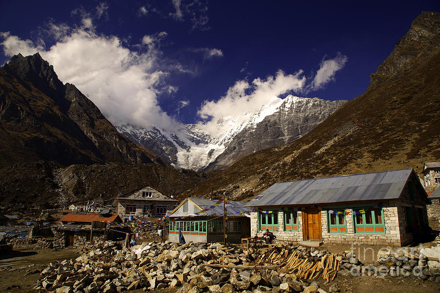 Nepal Photograph - Village in Langtang by M James Thompson