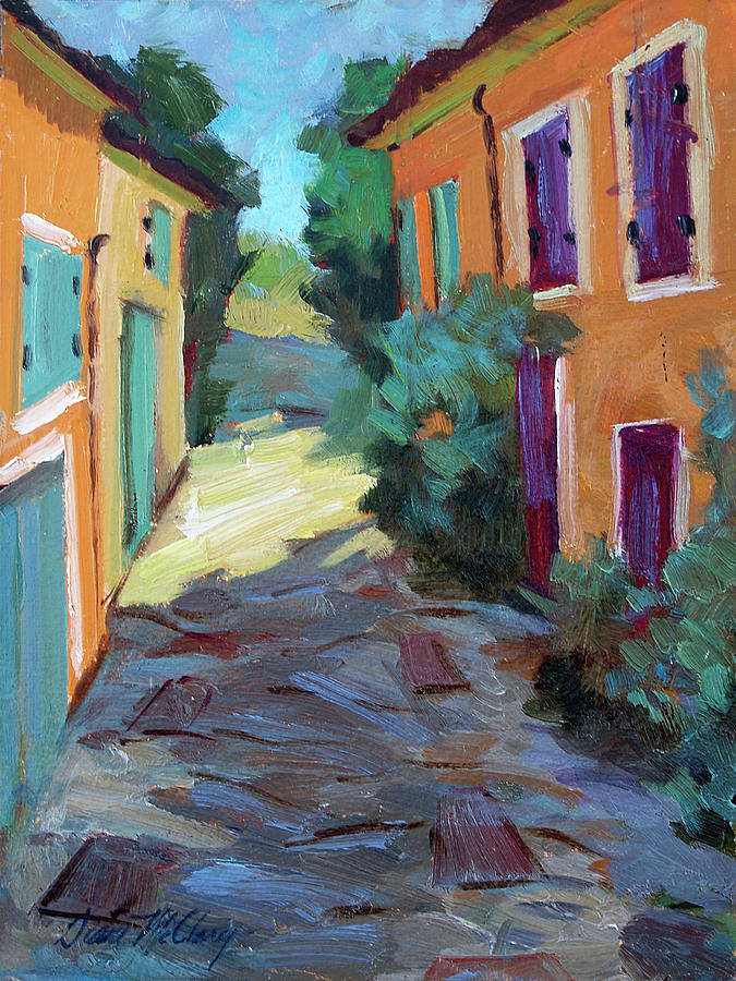 City Painting - Village In Provence by Diane McClary