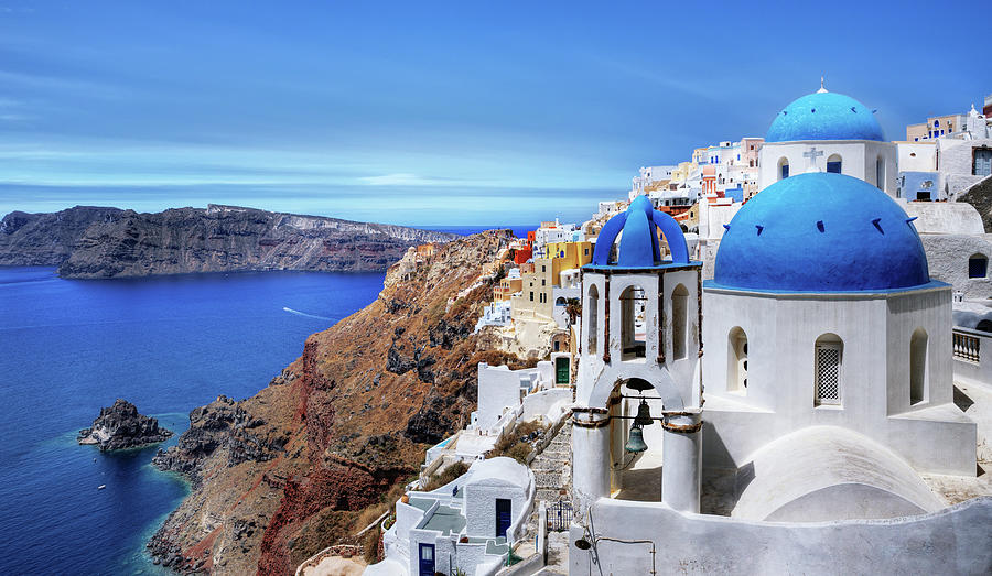 Village Of Oia In Santorini, Greece Photograph by Artie Photography (artie Ng)
