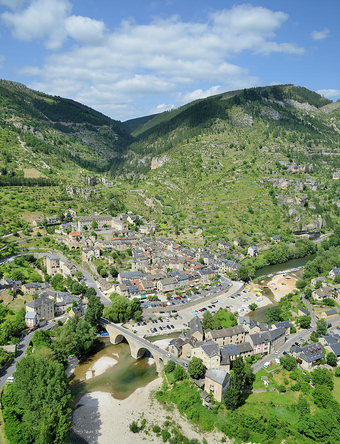 Village Of Saint-enimie Photograph by Martial Colomb