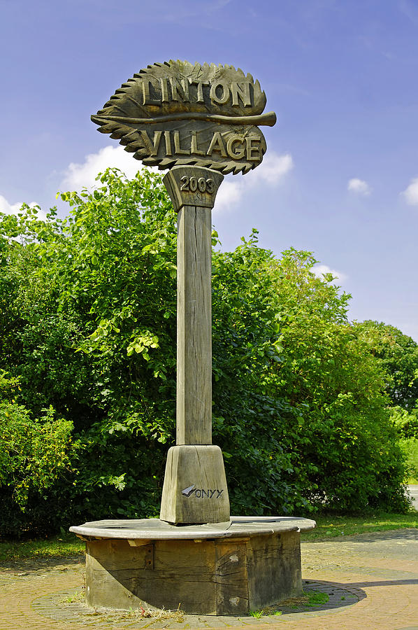 Village Sign for Linton - Derbyshire Photograph by Rod Johnson