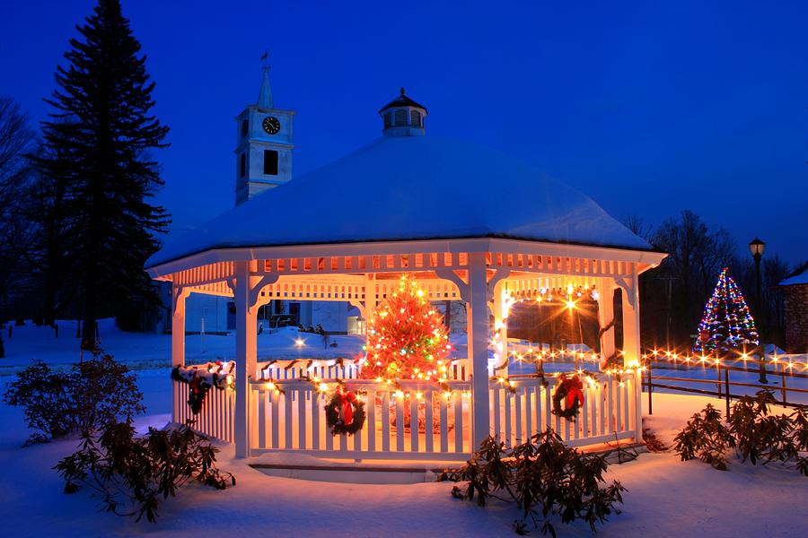 Village Winter Scene Oakham Massachusetts Photograph by John Burk Pixels