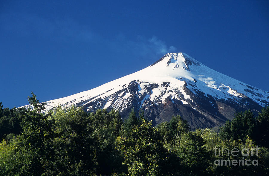 Villarrica volcano Chile Photograph by James Brunker