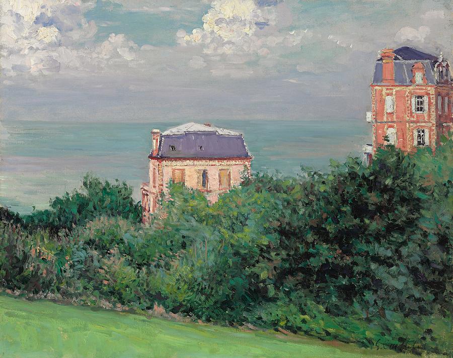 Villas at Villers-sur-Mer Painting by Gustave Caillebotte