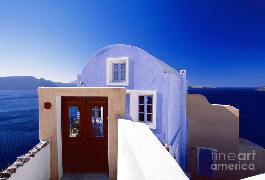 Architecture Photograph - Villas overlooking the Aegean Sea by Aiolos Greek Collections
