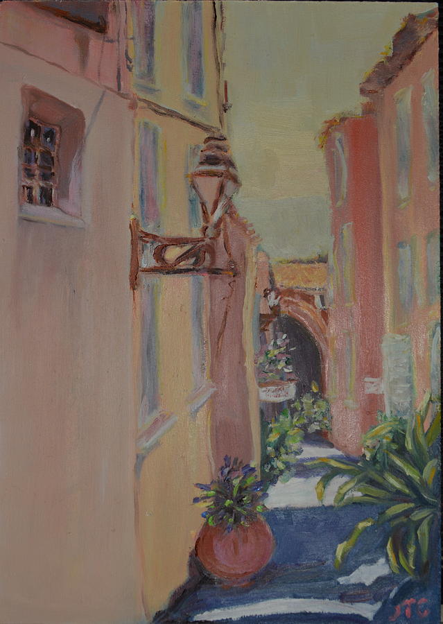 Ville Franche Painting by Julie Todd-Cundiff