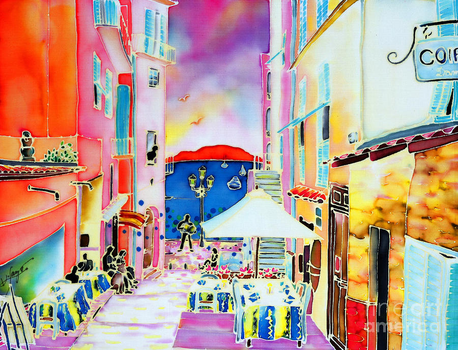 Summer Painting - Villefranche by Hisayo OHTA