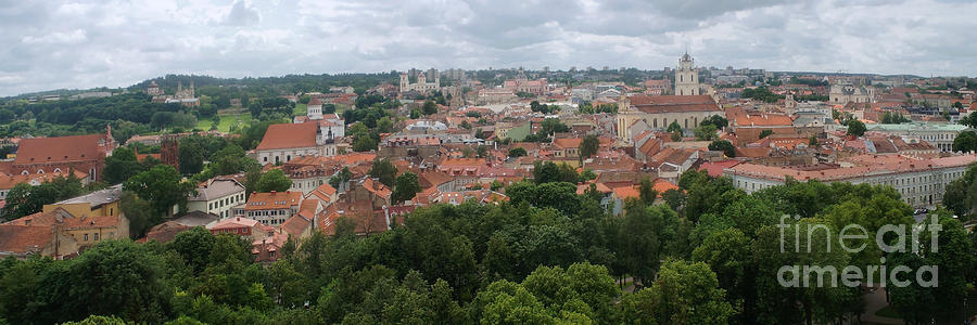 Vilnius Lithuania panorama 1 Photograph by Rudi Prott