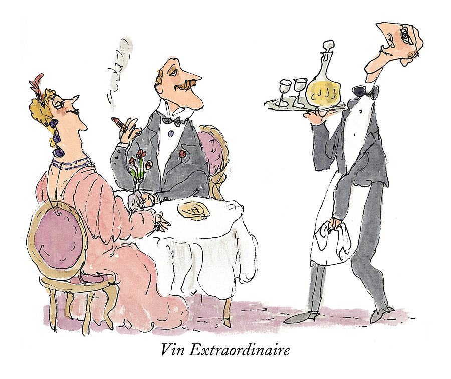 Vin Extraordinaire Drawing by William Steig