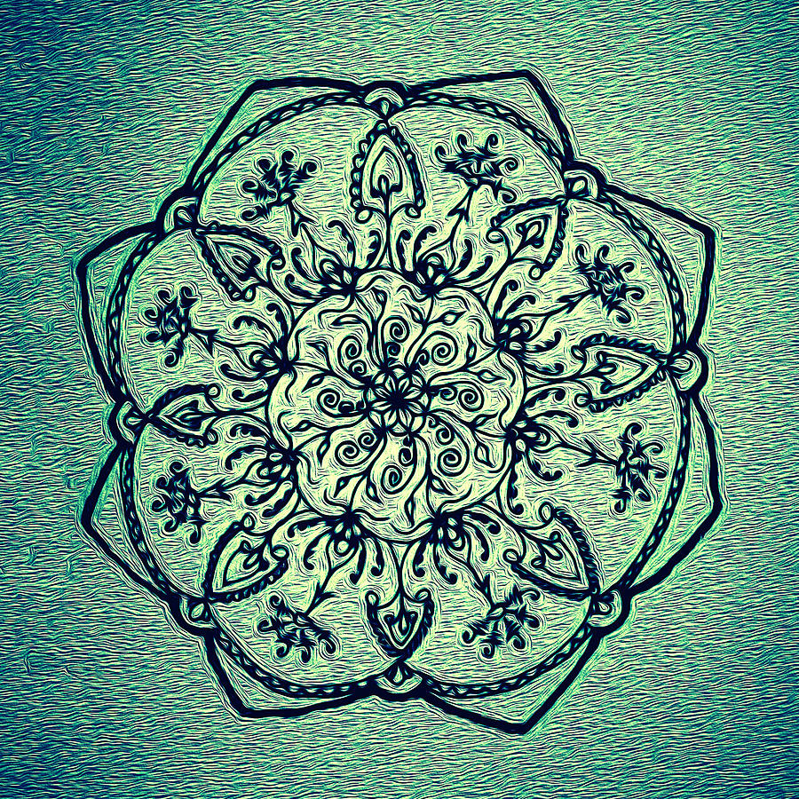 Mandala Drawing - Vina del Mar 2 by Heather Bach