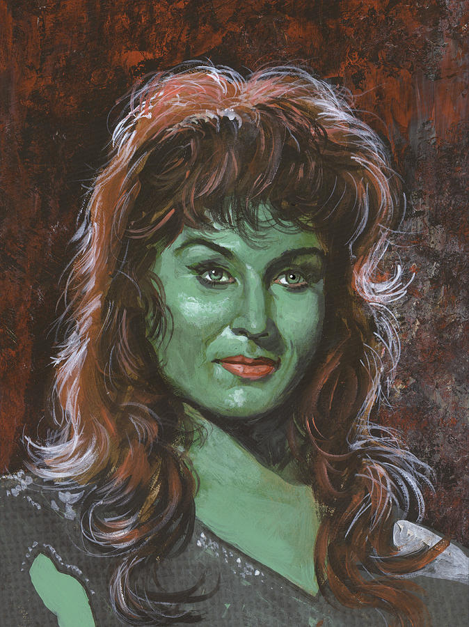 Vina The Green Slave Girl Painting by Harold Shull