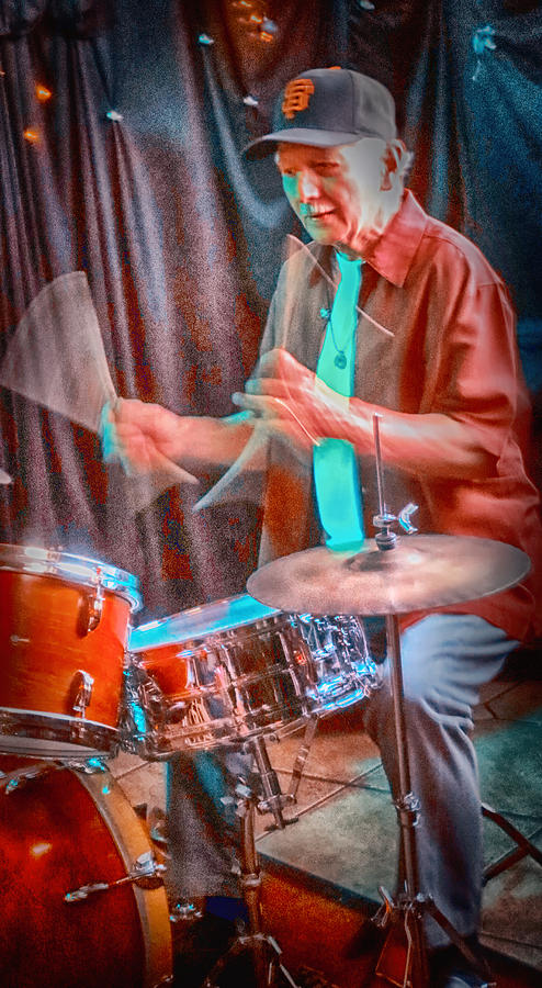Vince Lateano on drums Photograph by Jessica Levant