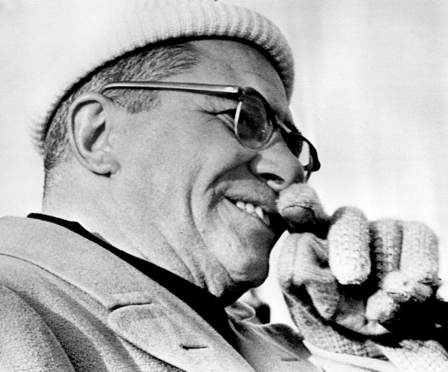 Vince Lombardi Photograph - Vince Lombardi Close Up by Retro Images Archive