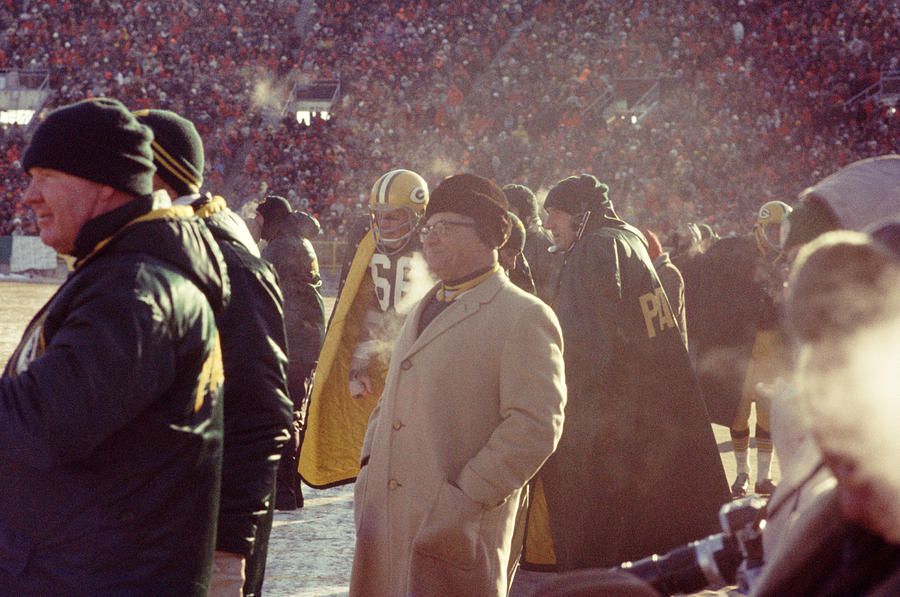 Vince Lombardi From Sidelines Photograph by Retro Images Archive