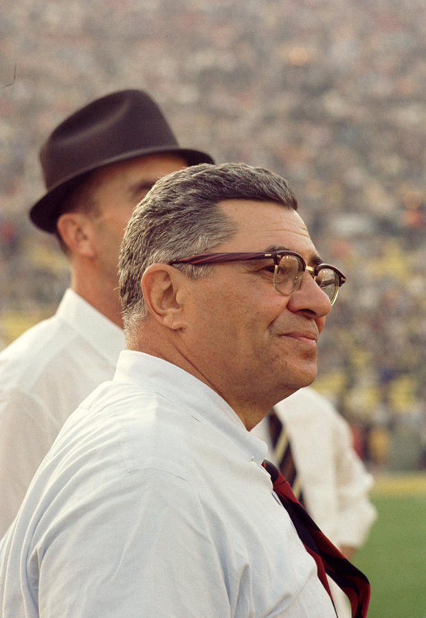 Vince Lombardi Surveying The Field Photograph by Retro Images Archive