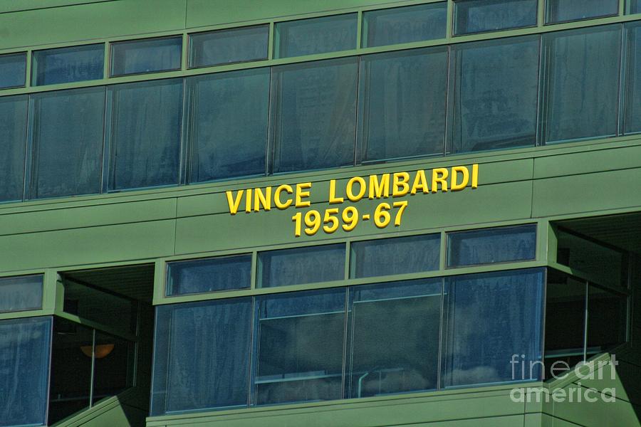 Vince Lombardi Photograph - Vince Remembered at Lambeau Field by Tommy Anderson