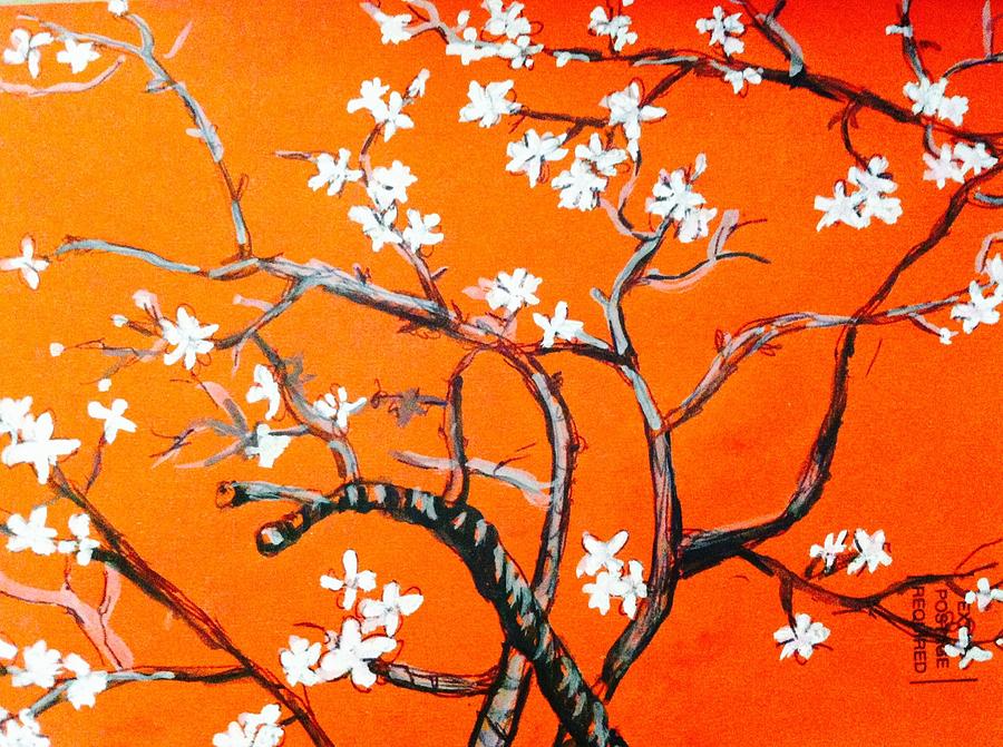 Vincents Almond blossom  Painting by Hae Kim