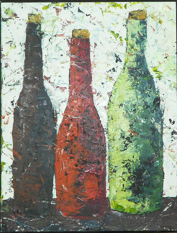 Vino 2 Painting by Phiddy Webb
