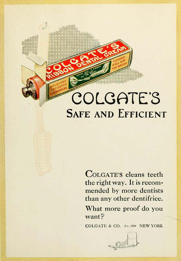Vintage 1920s Colegate Ad Photograph by Georgia Clare