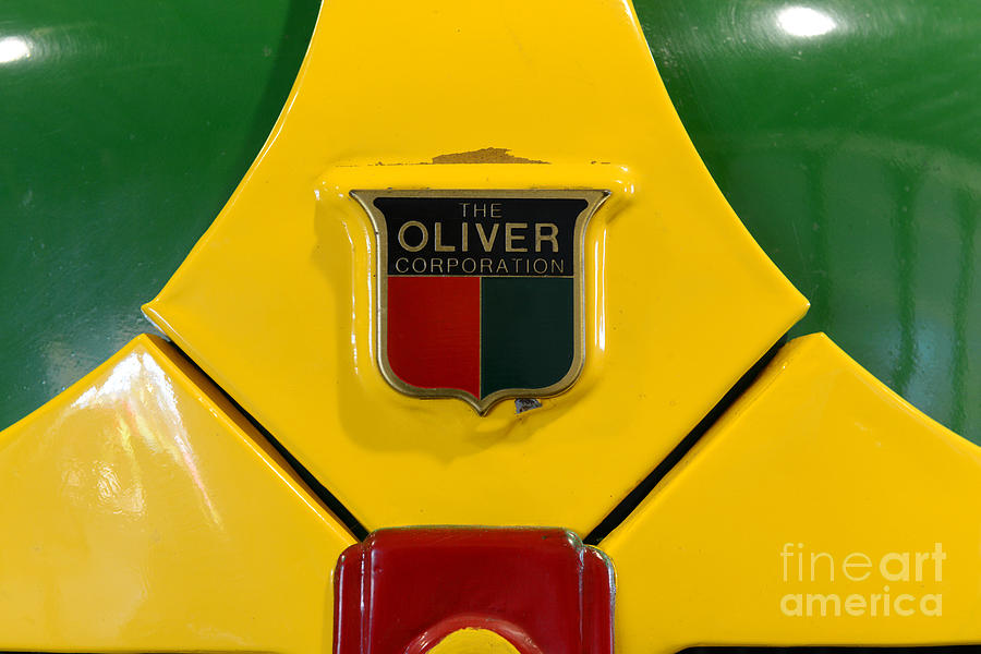 Vintage 1950 Oliver Tractor Emblem Photograph by Paul Ward