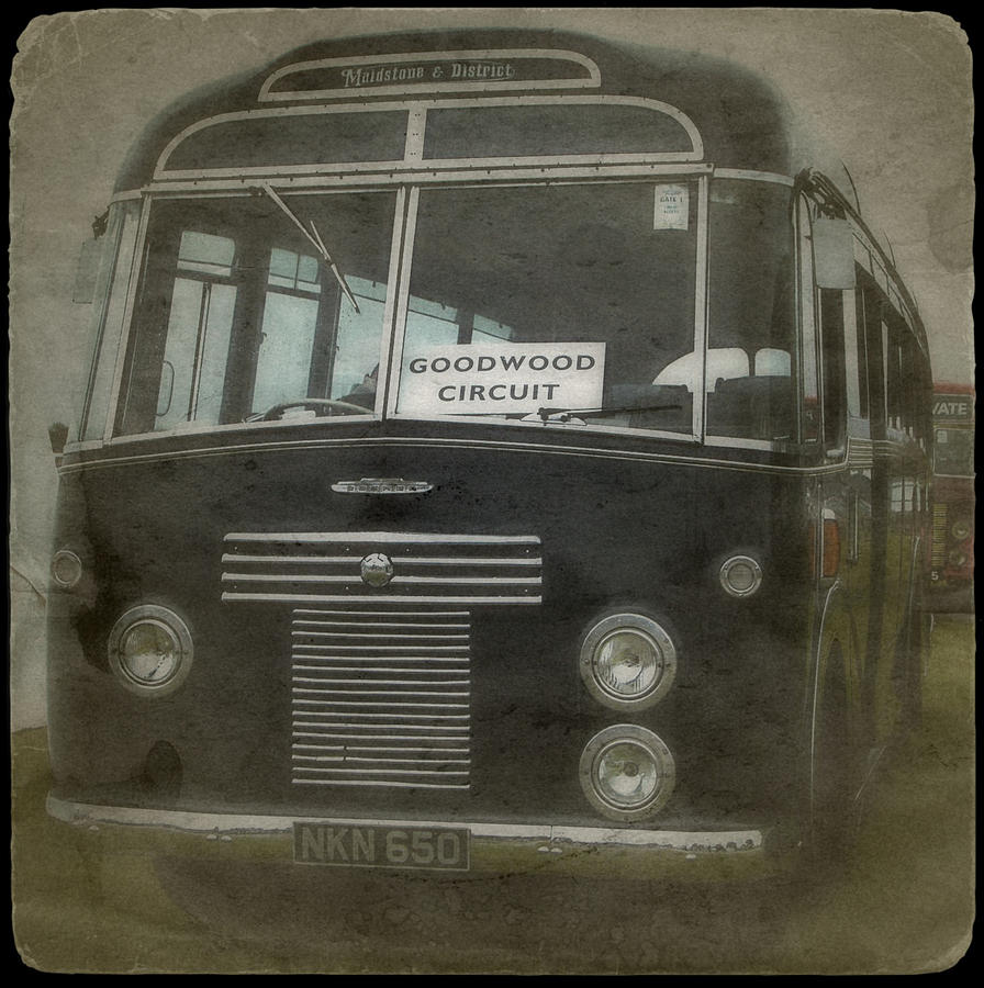 Vintage 1950s Bus Photograph by John Colley