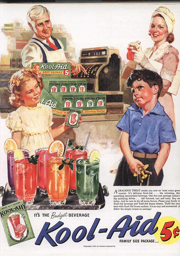 Vintage 1950s Kool-Aid Advert Photograph by Georgia Clare