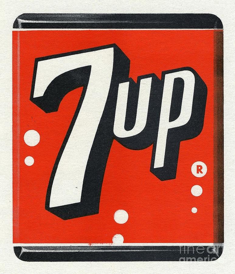 Vintage 7-UP Logo Photograph by Action